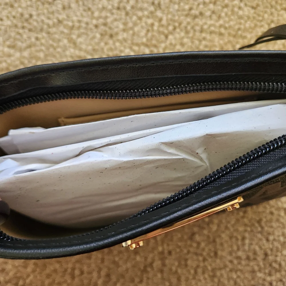 Michael Kors Black and Gold Belt Bag